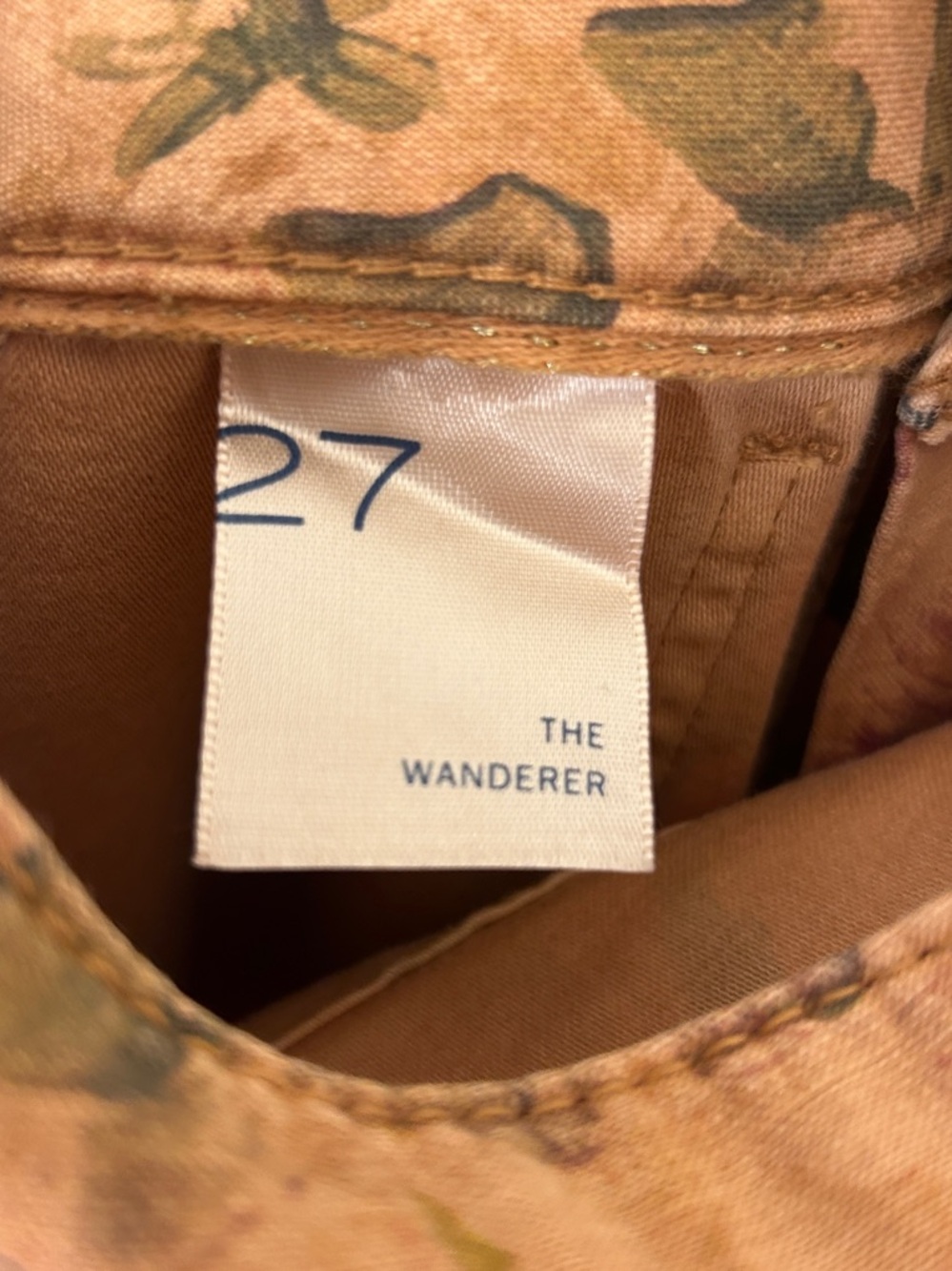 Anthropologie Pilcro The Wander Floral Pattern Pants Size 27 - Picture 6 of 7